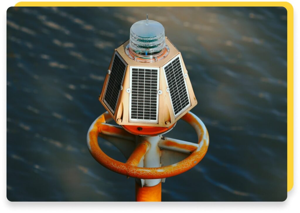 smart-solar panel buoy
